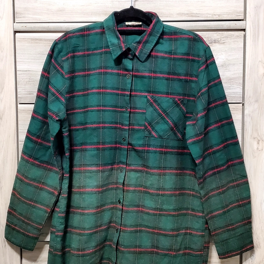 La Miel Plaid Button Up Top